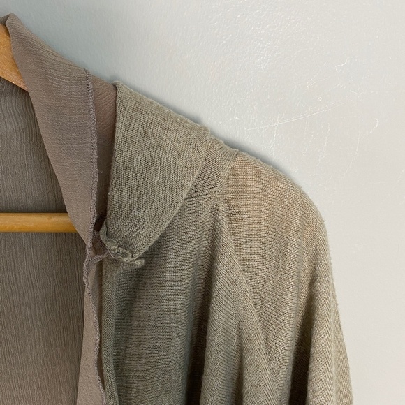 Zara Knit Women's Open Front Knit Cardigan Wrap‎ Long Sleeve Lined Size Medium - Picture 4 of 10